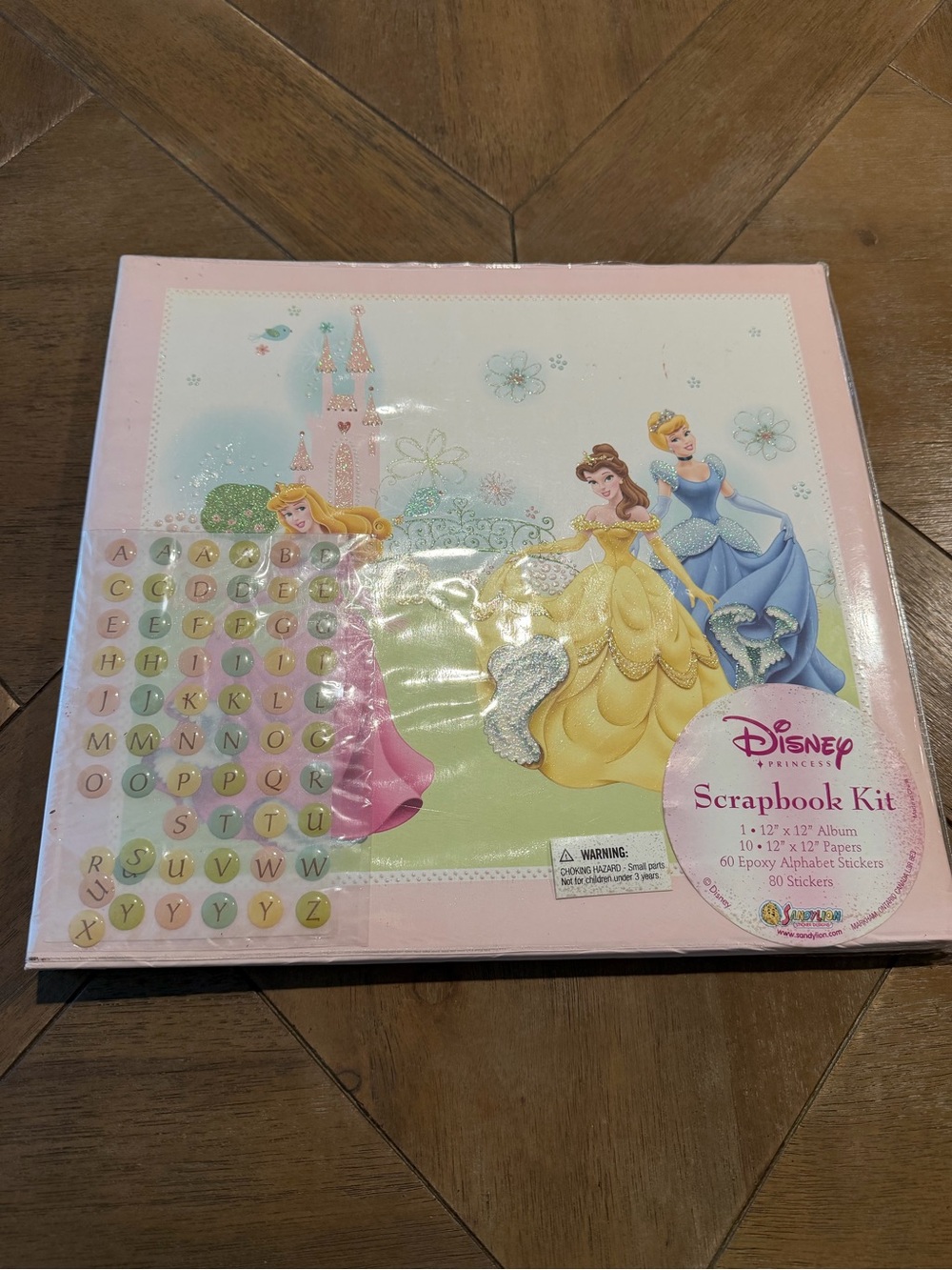 NEW Disney Princess Aurora, Cinderella, Belle 12"x12", 10 Page Scrapbook*